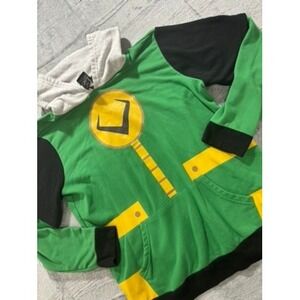 Marvel Loki Hoodie Womens XL Green Cosplay Sweatshirt Her Universe Graphic